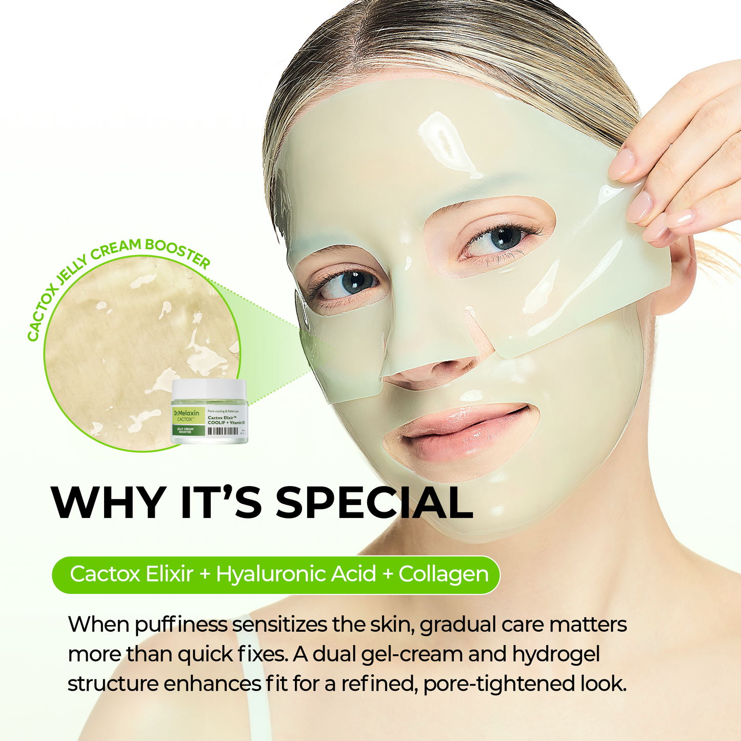 CACTOX De-Puffing Pore Tox Gel Mask 4EA